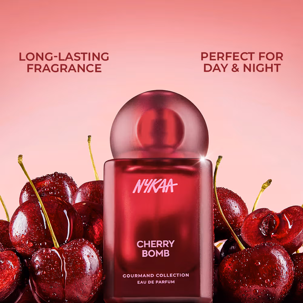 Moi Cherry Bomb Long-Lasting Eau De Parfum For Women (Sweet, Juicy, Gourmand, Smoky, Day+Night) (50ml) - Image 3