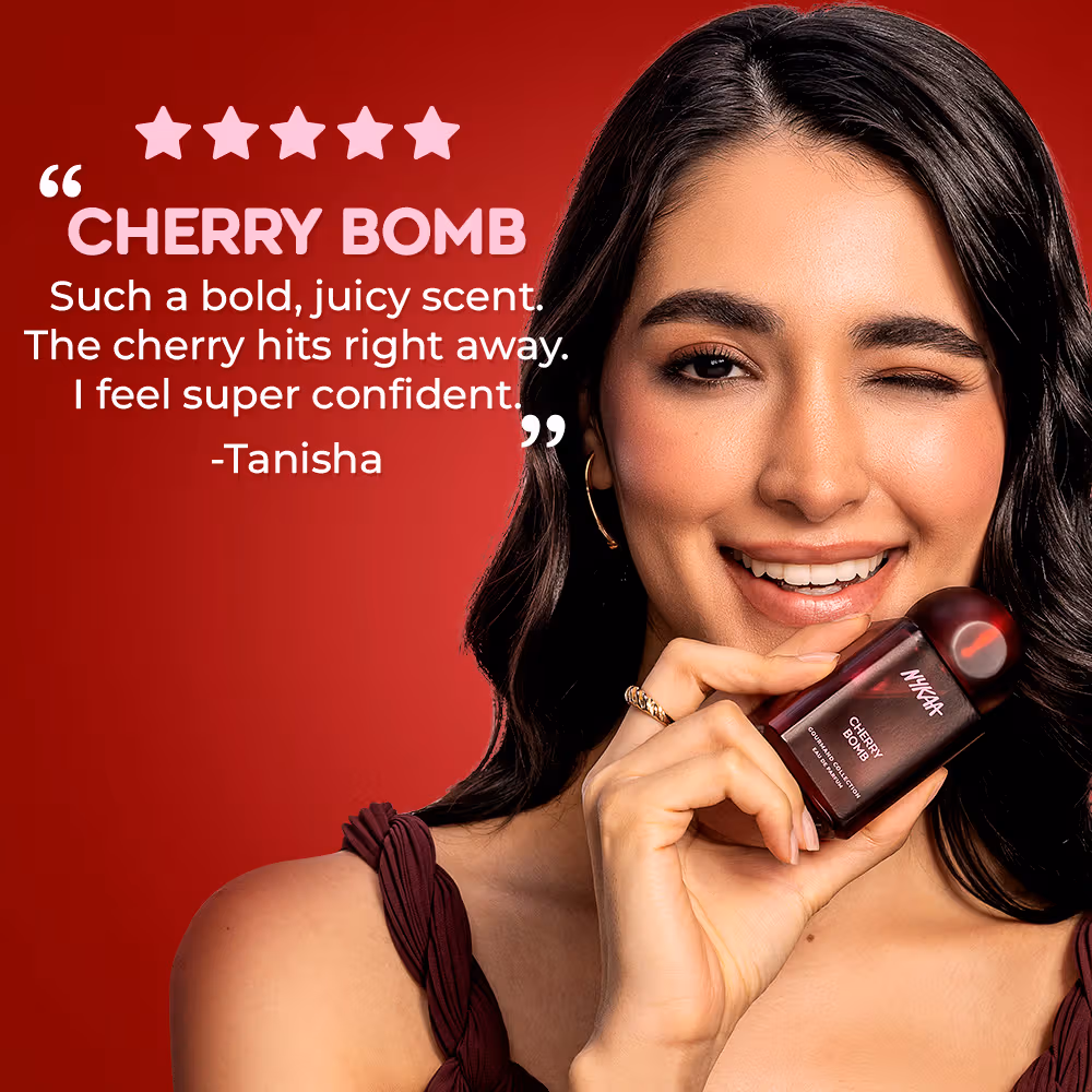 Moi Cherry Bomb Long-Lasting Eau De Parfum For Women (Sweet, Juicy, Gourmand, Smoky, Day+Night) (50ml)